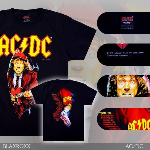 BLAXROXX | AC/DC® | [ACDC0021] | เสื้อยืดคอกลม แขนสั้น | สกรีนลายคมชัด ไม่หลุดลอก | Cotton100%