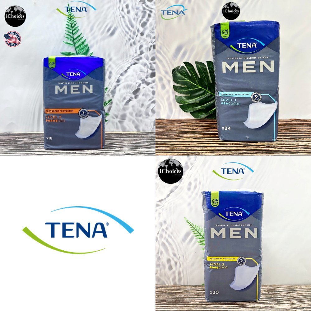 [TENA] Men Absorbent Protector  ทีน่า แผ่นอนามัยลดความอับชื้น สำหรับผู้ชาย ดูดซึมสูง