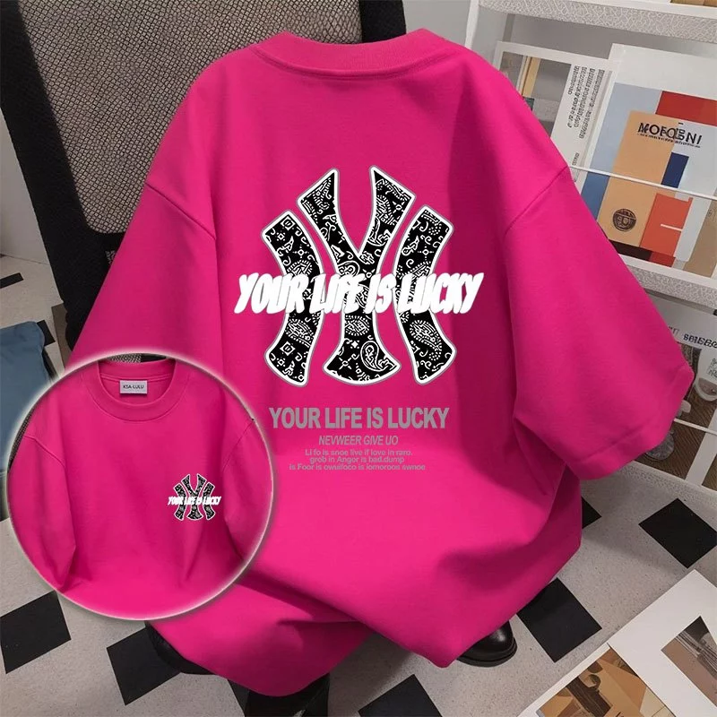 เสื้อฟอกวินเทจผู้หญิงเท่ๆ ผ้าฝ้าย 100% oversize เสื้อผ้าแฟชั่นสไตล์เกาหลี สไตล์ฮิปฮอป เสื้อยืดคู่กับแฟนไซร์ใหญ่ชายหญิง thumbnail 7