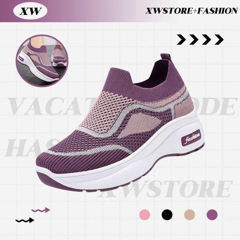 XWshopee พร้อมส่งในไทย รองเท้าผ้าใบแฟชั่นผู้หญิง ทรงสวยใส่ดี น้ำหนักเบา วัสดุดีไม่พังง่าย มีหลายสีให้เลือก จัดเลยสินค้าพ
