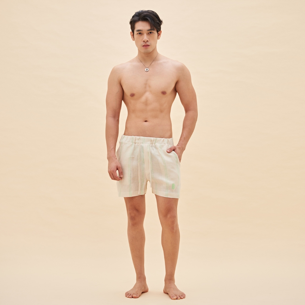 BALIBOY RESORTWEAR กางเกงขาสั้น / cucumber