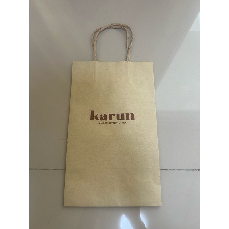 ถุงกระดาษสีน้ำตาล karun ของใหม่พร้อมส่ง!!!￼