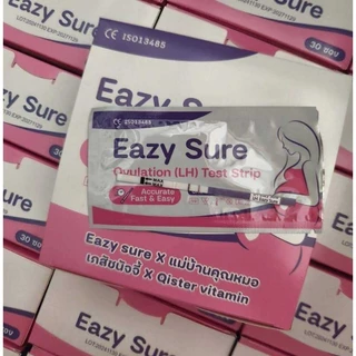 Eazy sure รุ่นใหม่ พัฒนาโดยเภสัชกร พยาบาลและQister vitamin 1กล่อง30เทสพร้อมถ้วยปัสสาวะ