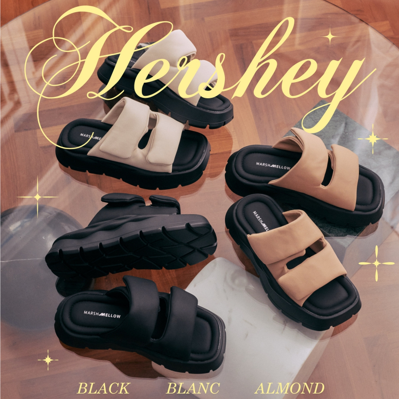 HERSHEY - MARSHMELLOW เสริมส้น 1.5 นิ้ว หน้าเท้านิ่มฟู