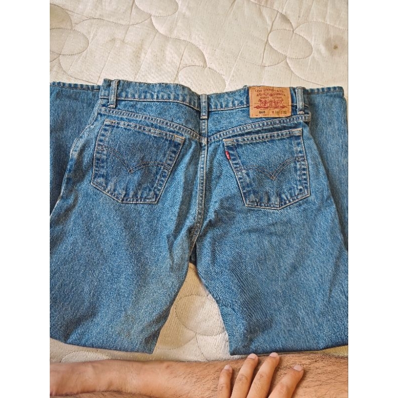 ยีนส์Levis505เอว34ทรงกระบอกเล็กสภาพสวย
