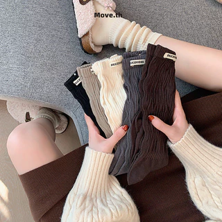 ในไทย-พร้อมส่ง✨ถุงเท้าข้อยาวสีพื้นแฟชั่น สไตล์เกาหลีเรียบง่าย นักเรียนสำหรับผู้หญิง เข้ากับทุกการแต่งกาย ความยืดหยุ่นสูง