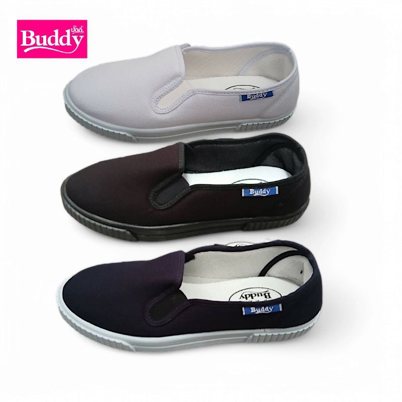 Buddy รองเท้าผ้าใบชาย-หญิง รุ่น AS-113 (พื้นหนา)  Size 35-43