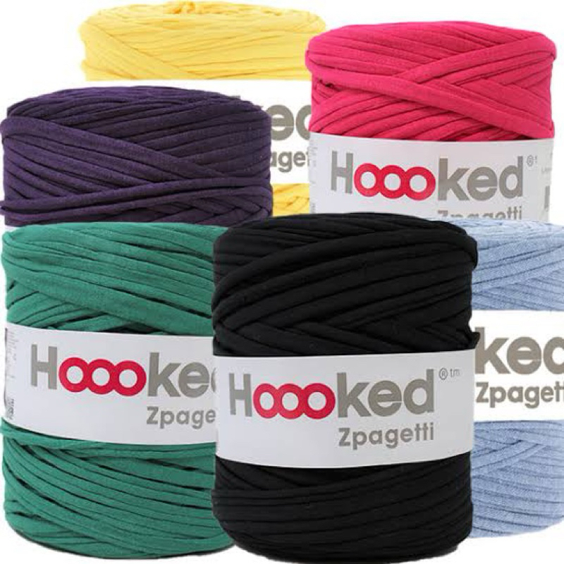 Hoooked Zpagetti Cotton T-shirt Yarn ไหมผ้ายืด คุณภาพสูง ขนาด 350g / 125g