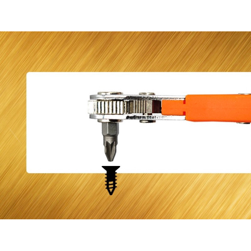 HexagonRatchet Spanner 1/4inch Mini Quick Release Socket Tools Household Handle Repair Wrench Screwdriver for CarVehicle - รูปที่ 3