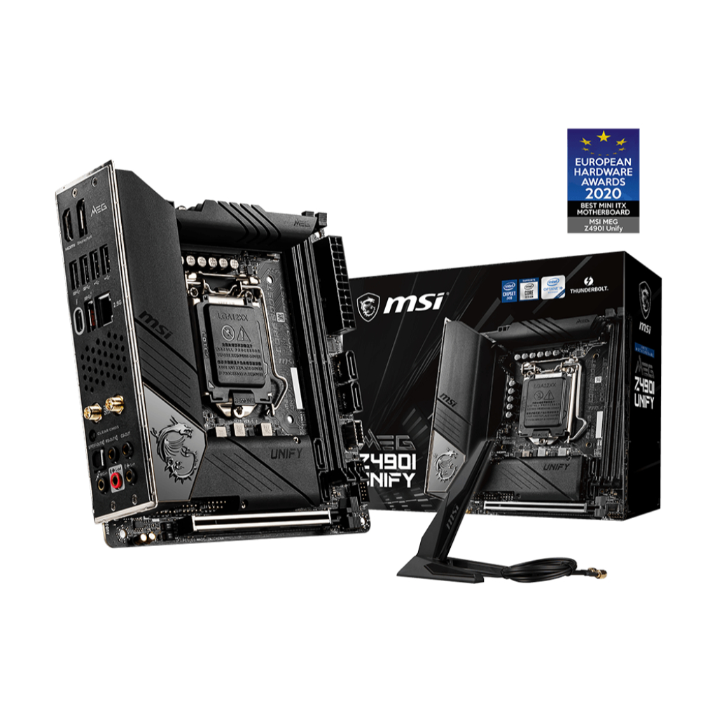 MAINBOARD (เมนบอร์ด) 1200 MSI MEG Z490I UNIFY WIFI [Mini-ITX] ตัวท็อป พร้อมส่ง