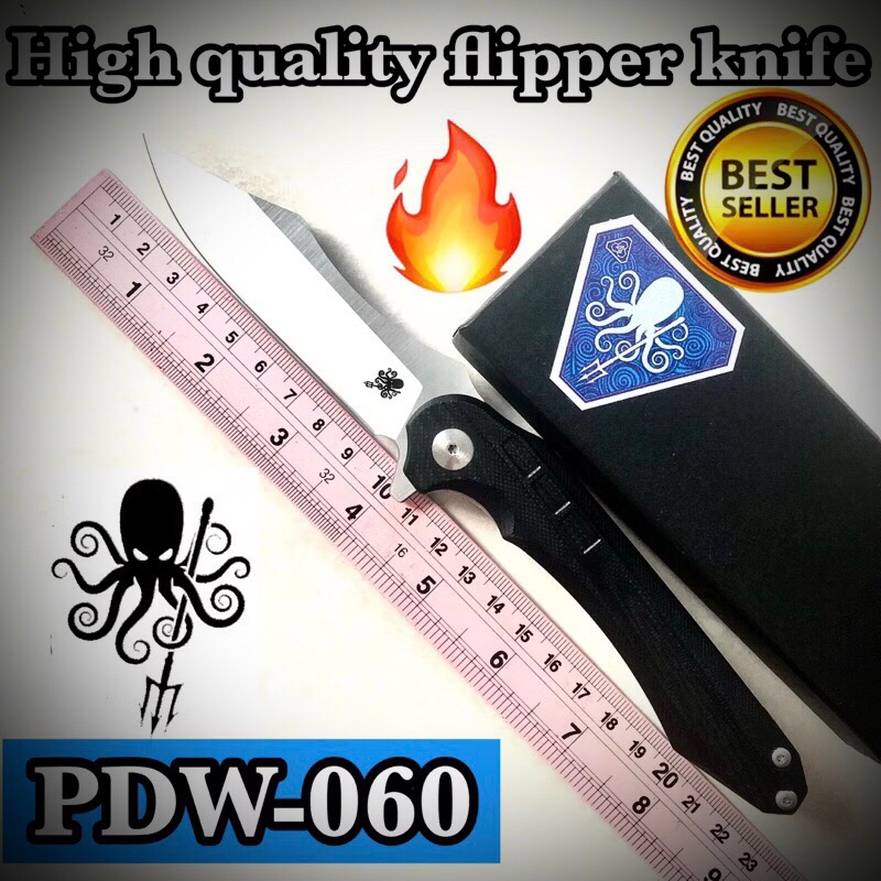 High quality flipper knife PDW-060 for collection and camping 🏕️