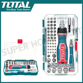 Total ชุดไขควงอเนกประสงค์ 55 ชิ้นชุด รุ่น TACSD30556 ( 55 pcs Screwdriver Bit Set )