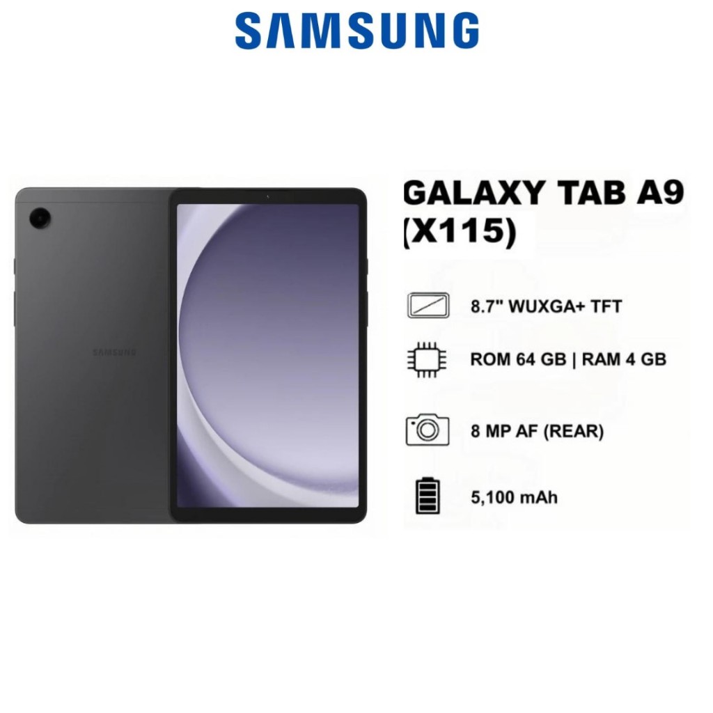 【4GB + 64GB】 Samsung Galaxy Tab A9 LTE เครื่องใหม่