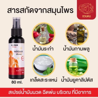 Zeopain ซีโอเพน สเปรย์แก้ปวดเมื่อย สูตรผ่อนคลายกล้ามเนื้อ 35ml. / 80ml.