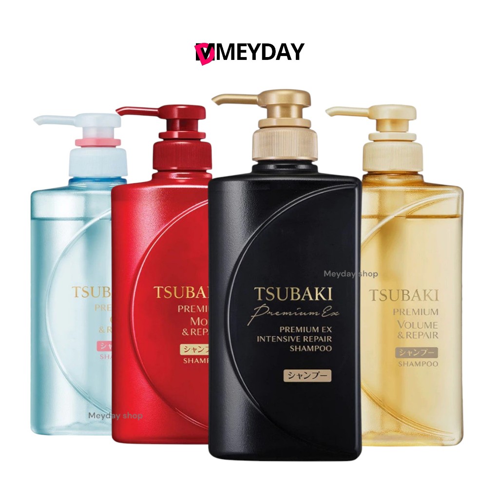 Tsubaki Premium Repair Shampoo ซึบากิ พรีเมียม รีแพร์ แชมพู 490ml