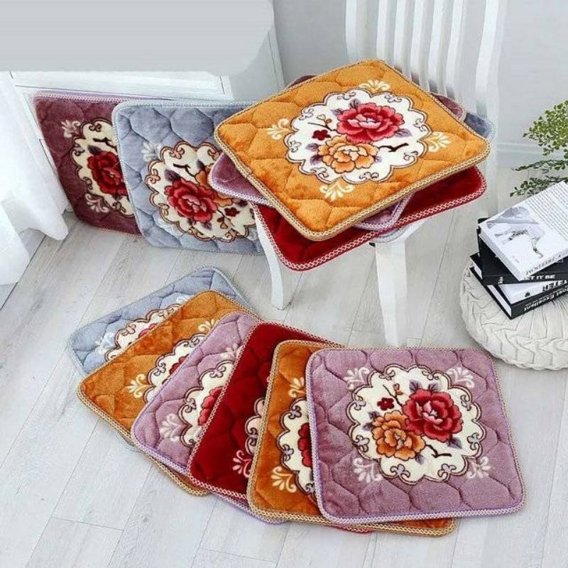 พรมรองนั่งแบบกำมะหยี่ขนาด 55×55ราคาถูกๆๆ