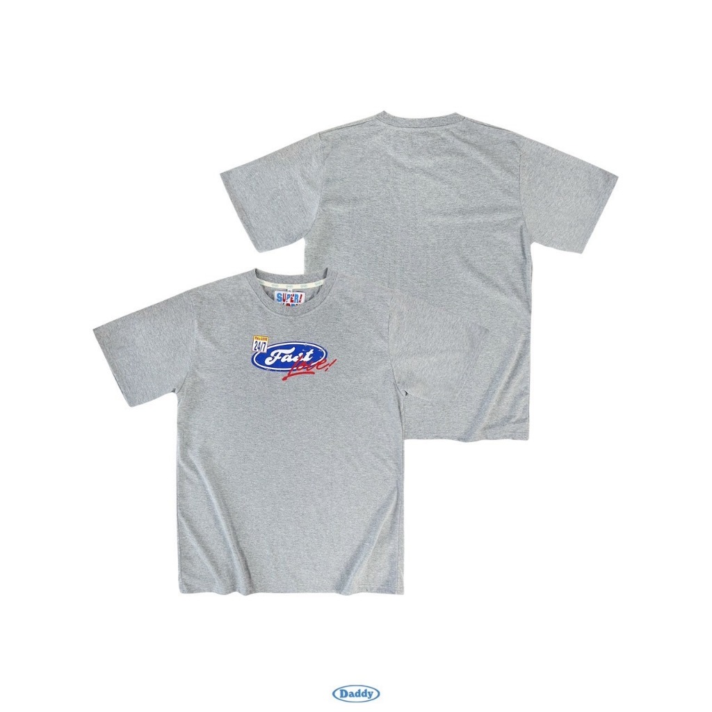 SUPERDADDY | This 24/7 T-shirt เสื้อยืด สีเทา สุดน่ารัก