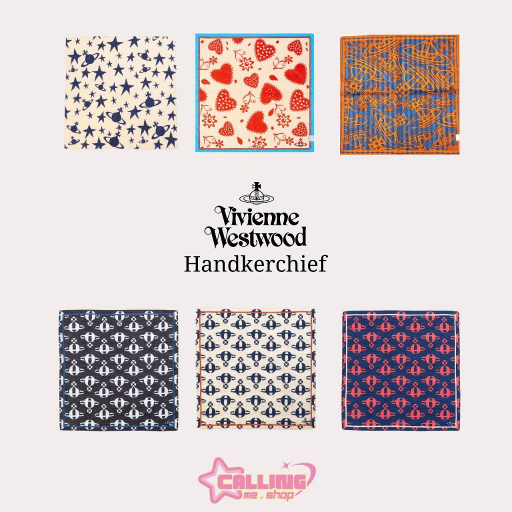 พร้อมส่งในไทย ผ้าเช็ดหน้า VIVIENNE WESTWOOD สุดฮิตของแท้ 100% จากญี่ปุ่น
