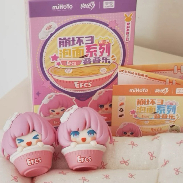 [พร้อมส่ง] Official แท้ Elysia cup noodle  mini figure Honkai impact Mihoyo