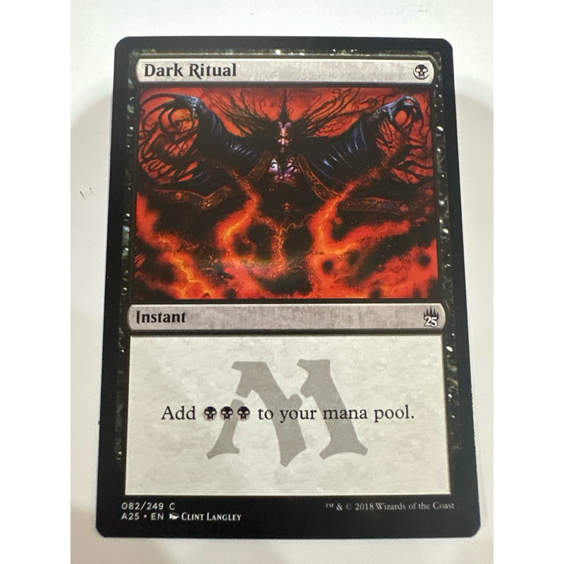 Masters 25: Dark Ritual ของแท้พร้อมส่ง MTG Magic the gathering