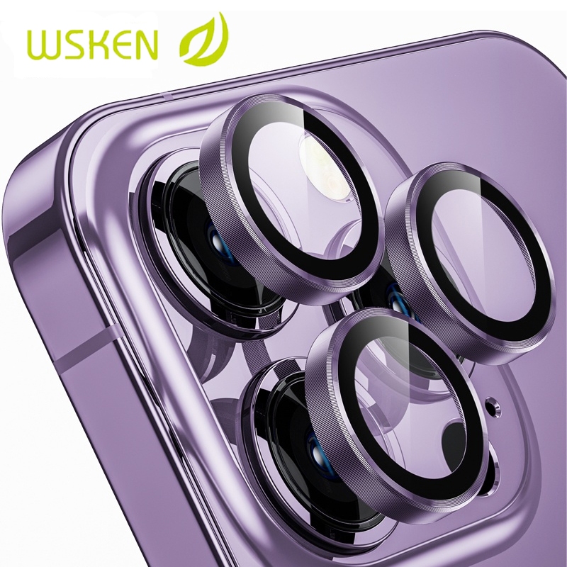 WSKEN ฟิล์มกล้อง iphone สำหรับ iPhone 14Pro / 14ProMax / 14Plus / 14 ครอบเลนส์กล้อง