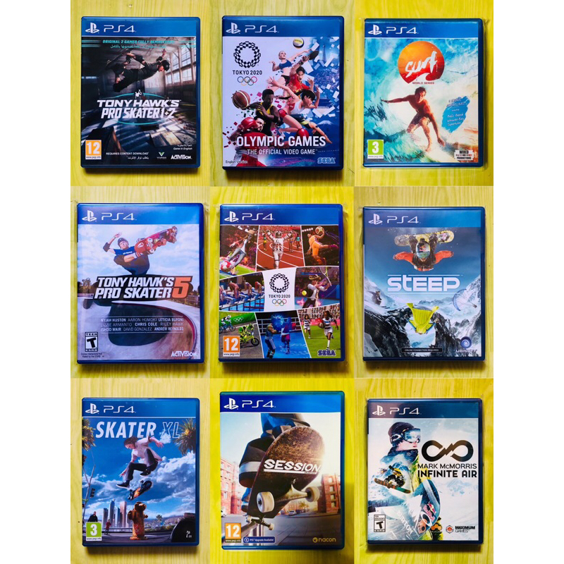 PS4 Games #2💈(รวมเกมกีฬา, Olympic Games , สเกตบอร์ด, ขี่จักรยาน, สนุกเกอร์ขี้ม้า, โบลิ่ง)