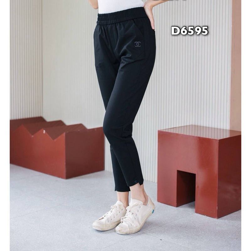 6595  กางเกงDolly Dell ทรงสวยผ้ายืด