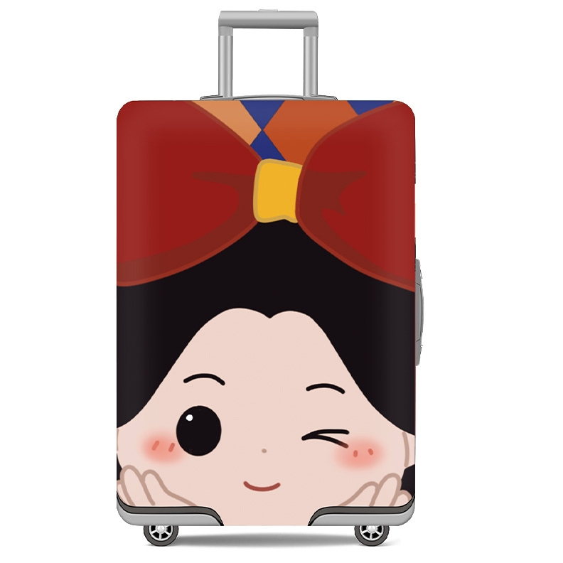ส่งจากไทย แอดมินคนไทย ผ้าคลุมกระเป๋าเดินทาง ขนาด 18-32นิ้ว แบบยืด ลายนี้เจาะด้านข้าง ซิปล่างและที่ล็อค ลายเจ้าหญิง ใหม่
