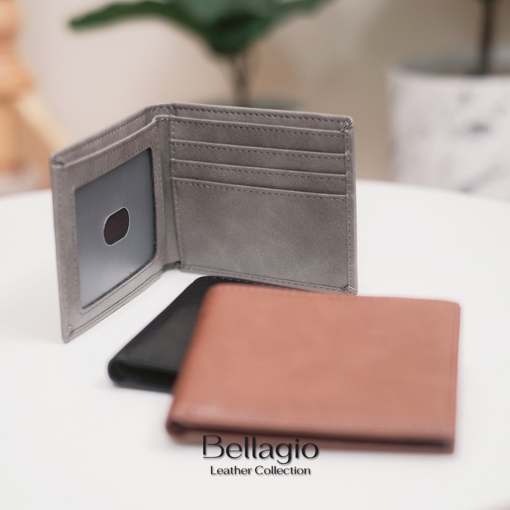 Bellagio รุ่น Merino Slim Wallet กระเป๋าสตางค์ผู้ชายหนังวัวแท้ ทรงบางสลิม พกพาสะดวก