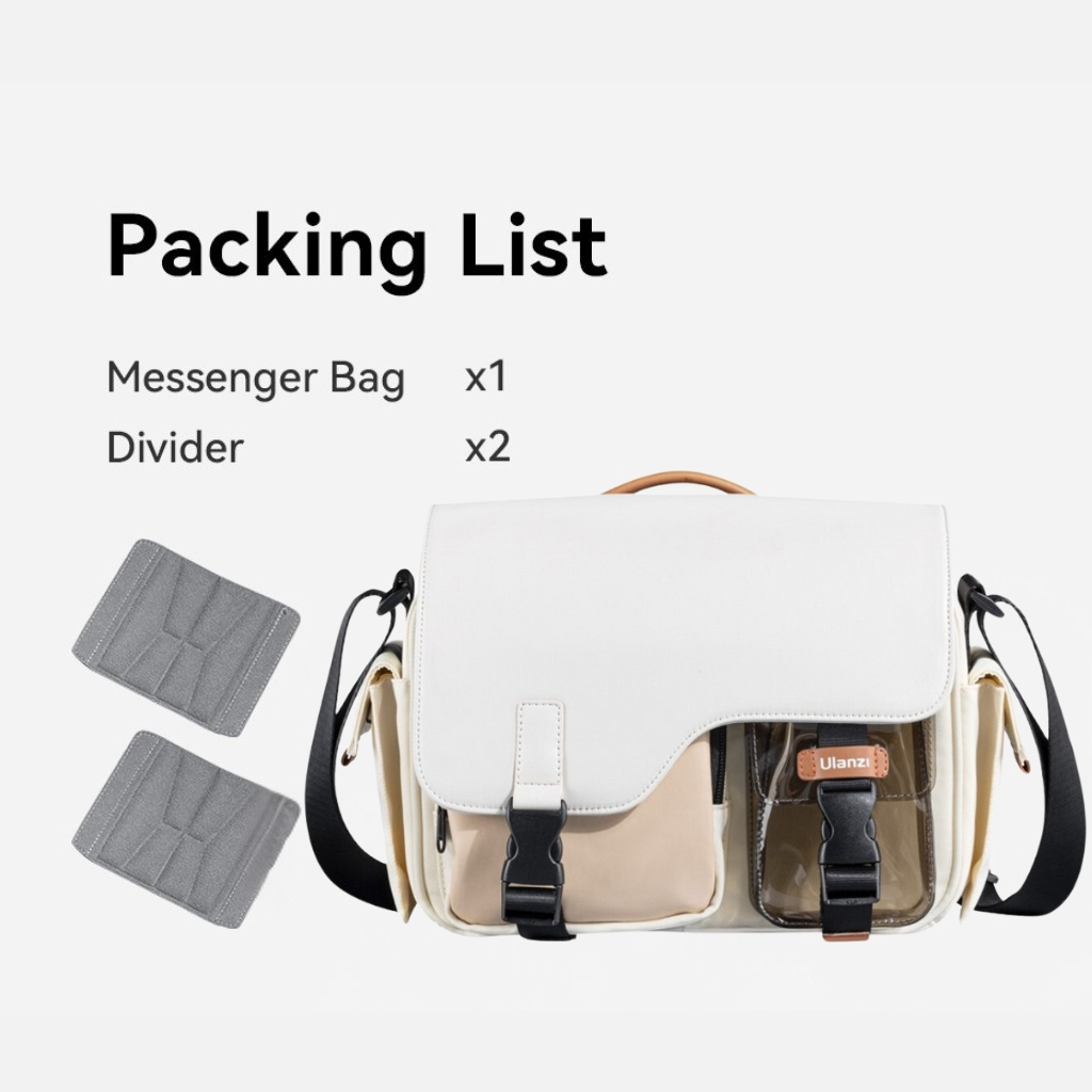 Ulanzi MS12 กระเป๋ากล้องสะพายข้าง กันน้ำ ใส่กล้อง DSLR/Mirrorless เลนส์ พร้อมช่องจัดระเบียบ - รูปที่ 6