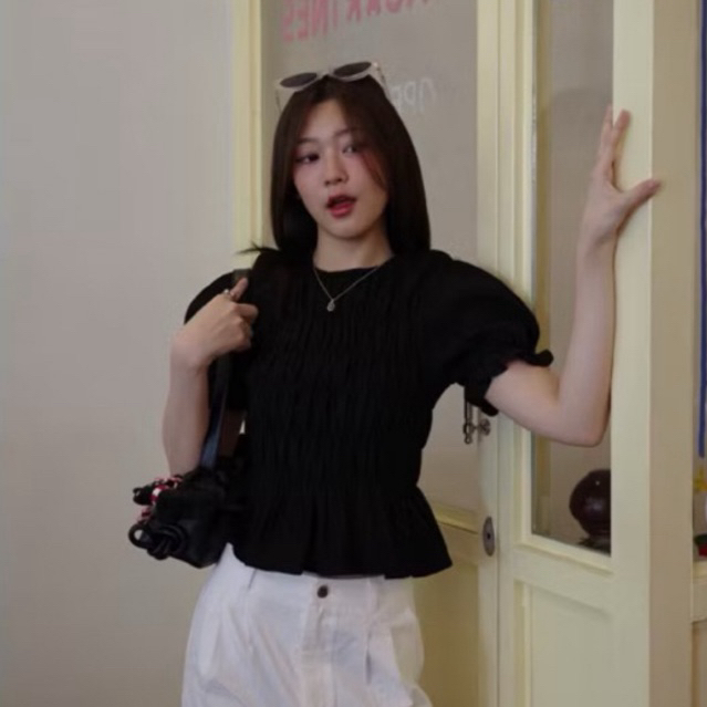 ส่งต่อ Mon2sun รุ่น Ju ne Top สีดำ