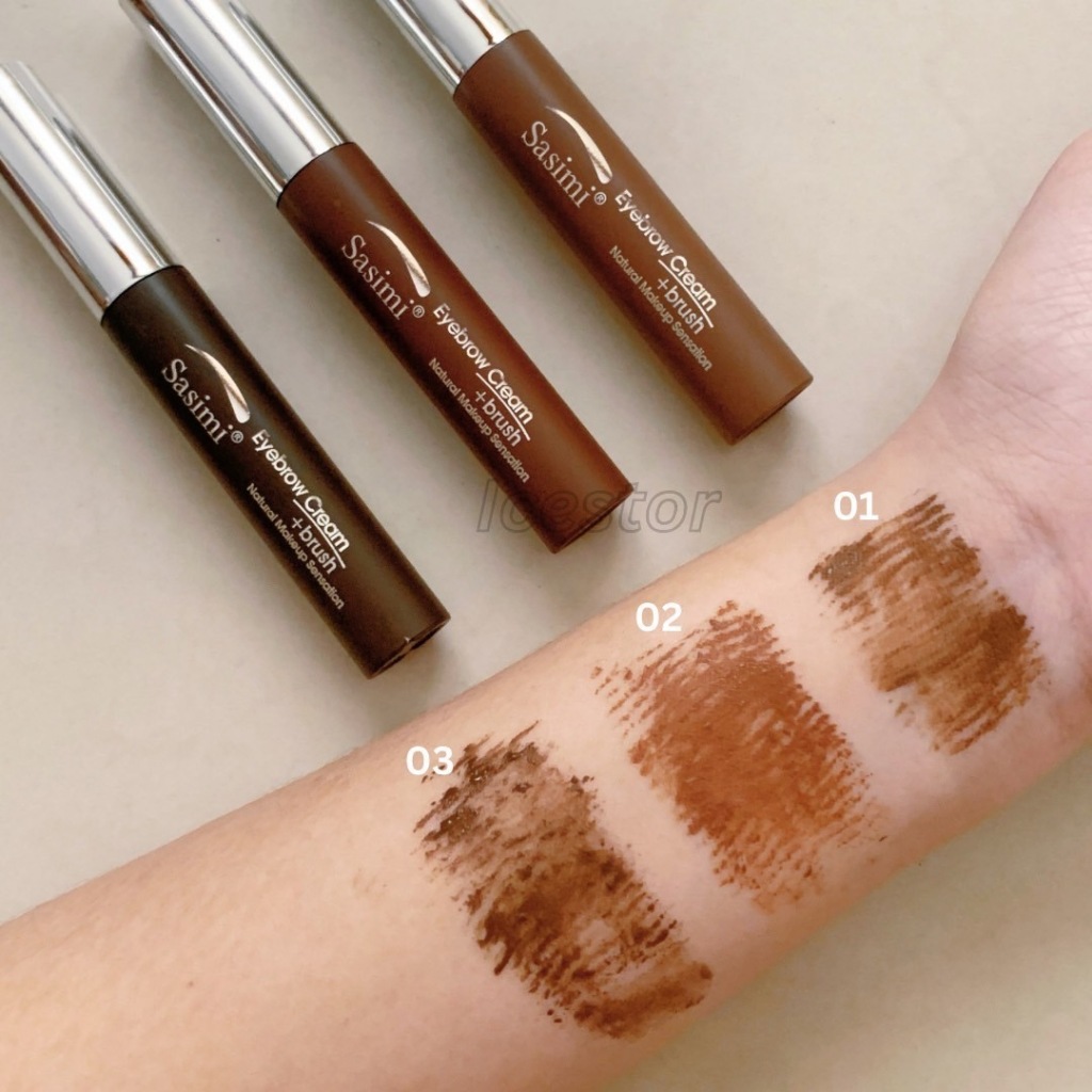 S92005  sasimi eyebrow Cream+brush ปัดคิ้วให้ทรงเปะ ขนคิ้วตั่งฟู ตลอดวัน มีให้เลือก.3.เบอร์otopstore