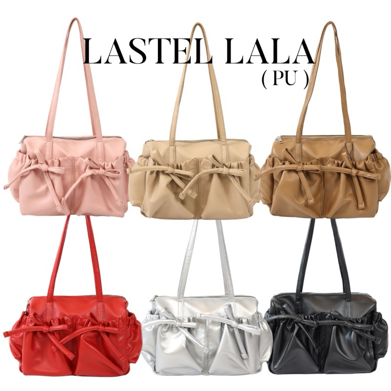 พร้อมส่ง💗LASTEL🧸🧼กระเป๋าสะพายรุ่นLALA ใส่Ipadได้ งานสั่งผลิตปั๊มLastelด้านใน✨ผ้าพรีเมี่ยม