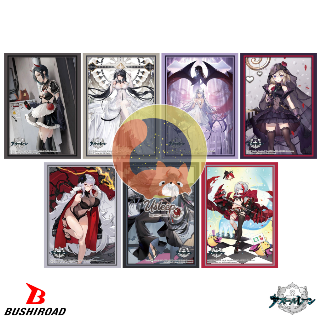 Bushiroad Sleeve & Deck Holder V3 & Rubber Mat V2 Azur Lane : Ulrich, Peter, Emden, Z23, Graf, Fried