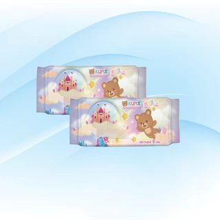 [เซท 3 แพค] KUMA Chibi คุมะ ชิบิ กระดาษทิชชู่เปียกพกพา ห่อ 8แผ่น แพค 4ห่อ ห่อจิ๋ว
