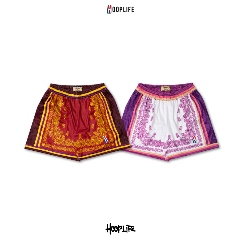 กางเกงขาสั้น กางเกงแฟชั่นเนวสตรีท HoopLife " Chocoboni " Mesh Shorts [Wonka Edition]