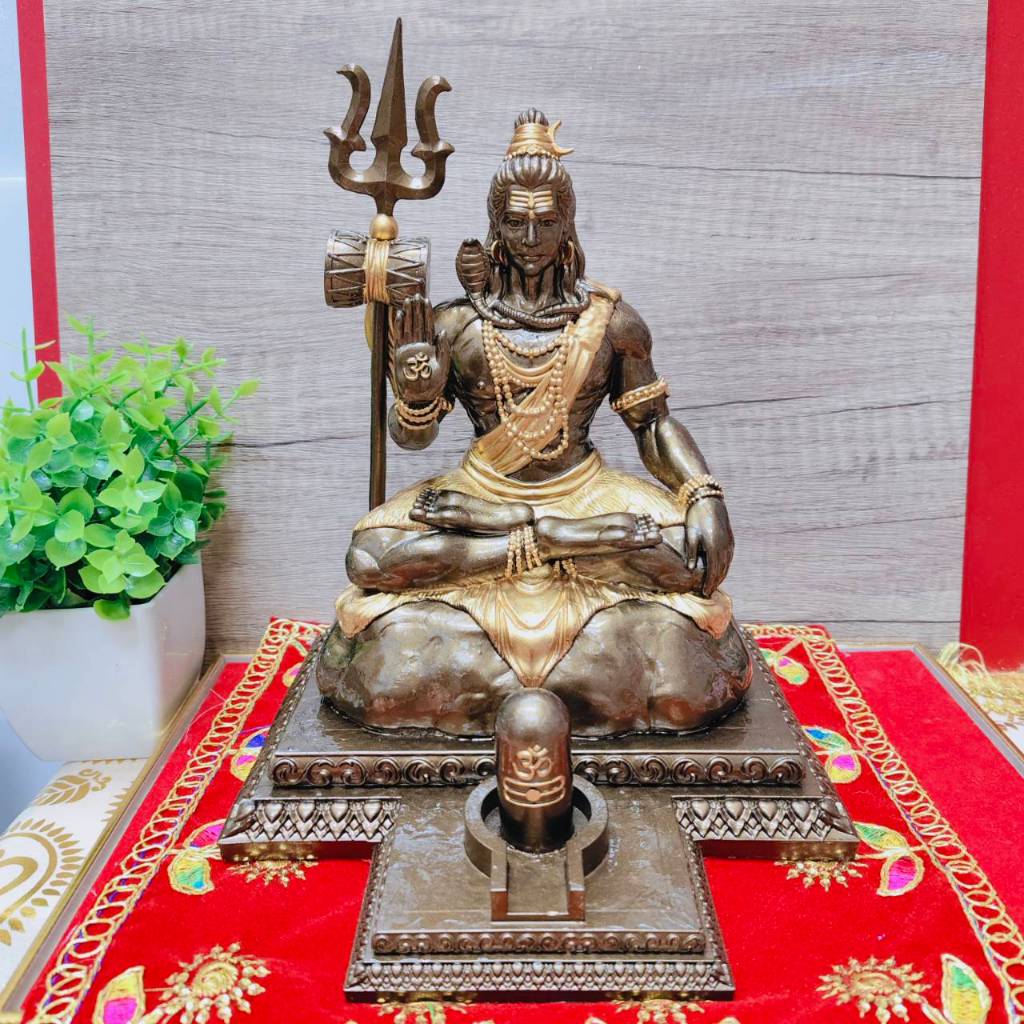 MT-SV9A พระศิวะแร่เหล็กน้ำพี้ ประทานพร พร้อม ฐานศิวลึงค์ ขจัดอุปสรรค ความสำเร็จ ค้าขายดี ปัดเป่าสิ่งไม่ดี สูง 9 นิ้ว – โปรปัง
