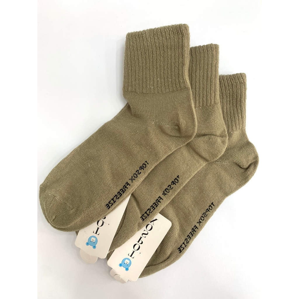 ถุงเท้าข้อสั้น ครูผู้หญิง ถุงเท้า TOPSOX FREESIZE สีกากี ถุงเท้าคุณภาพดี พร้อมส่ง