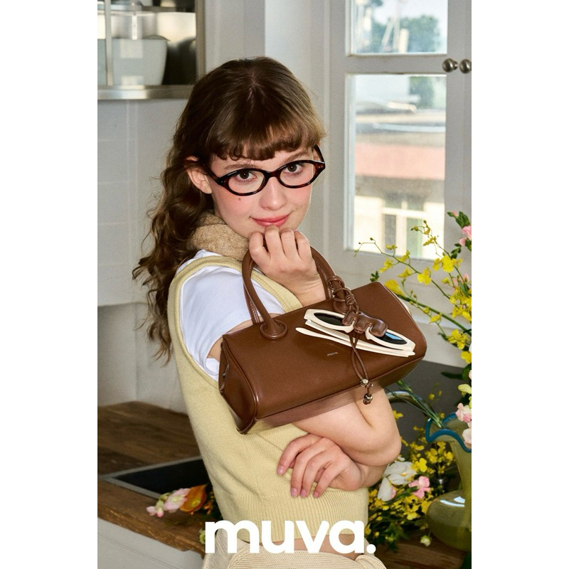 New❣️Muva | muva pillow handbag กระเป๋าถือหนังแท้พร้อมสายสะพาย