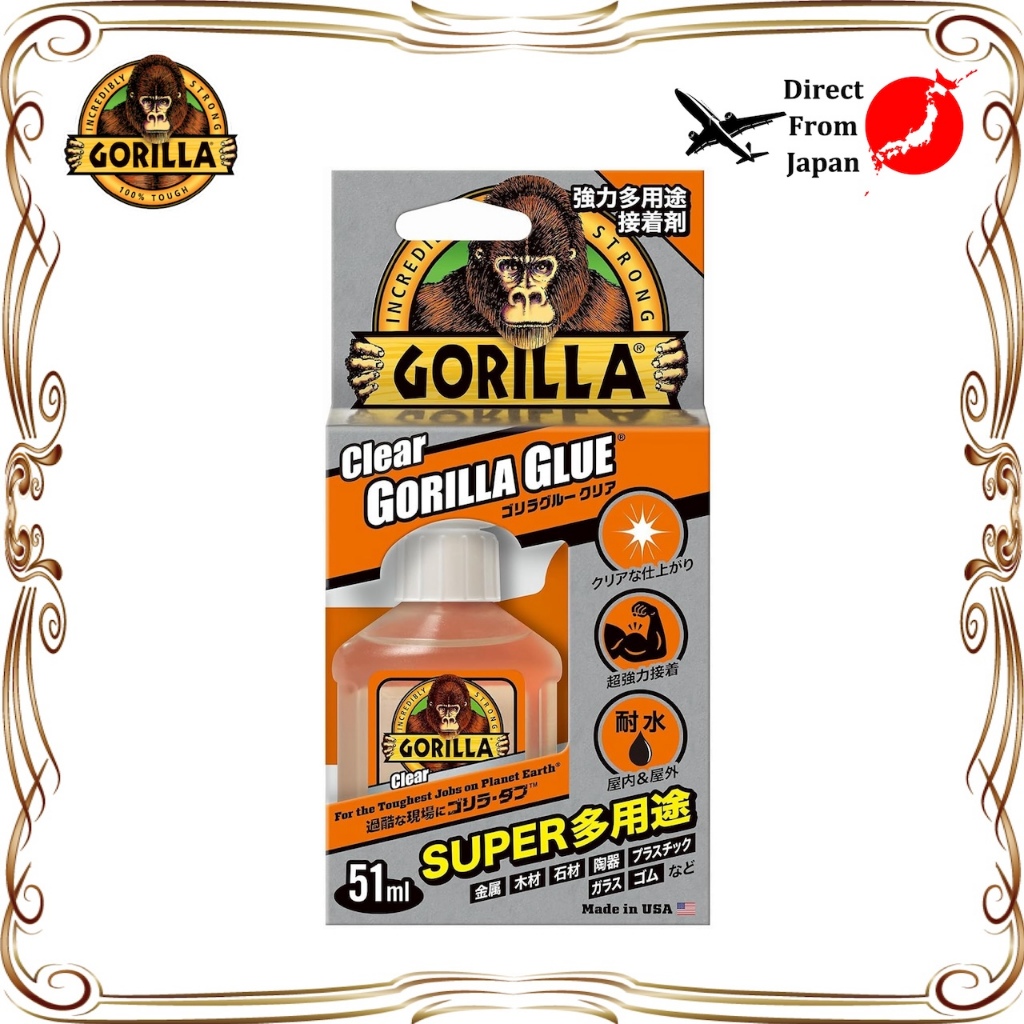 【Direct from Japan】Gorilla Glue Clear กาวใส กาวเอนกประสงค์แรงยึดสูง ทนความเย็น ทนความร้อน 1770