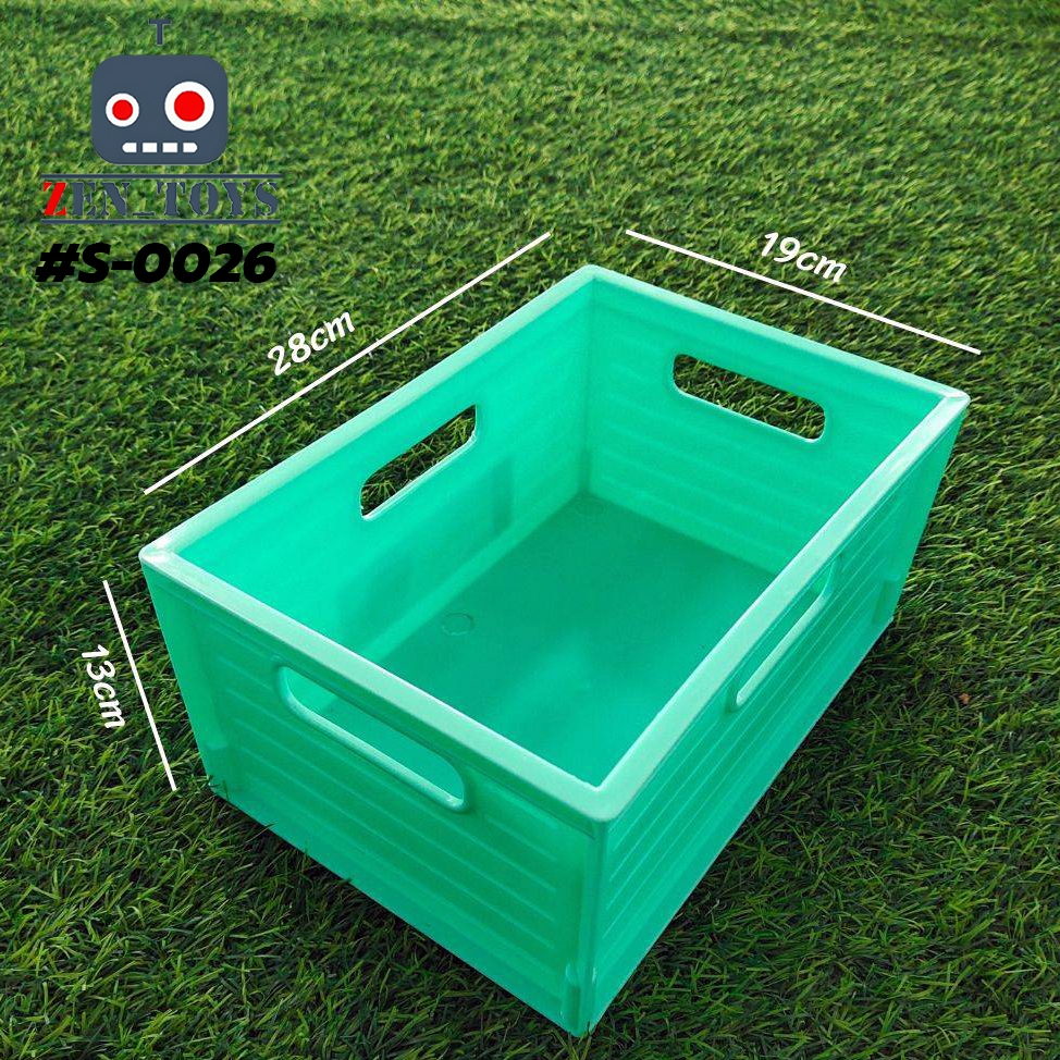 กล่องเก็บของ พลาสติกเกรดA #S0026 หนา กล่องจัดระเบียบ ลังเก็บเครื่องมือ วางซ้อนได้ มีของพร้อมส่ง - รูปที่ 2