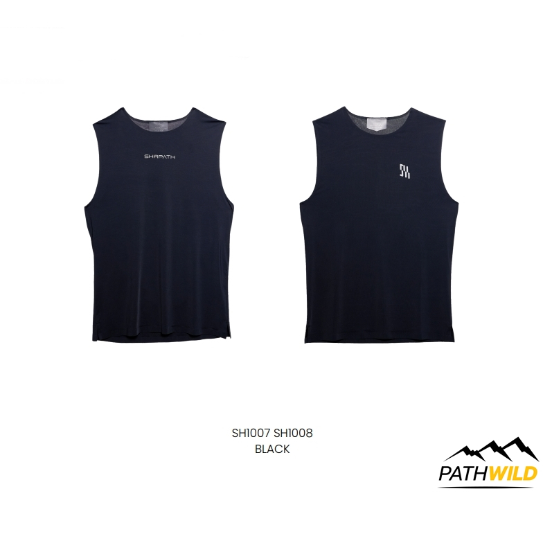 SHRPATH SOFT MOTION TANK BLACK UNISEX เสื้อแขนกุด น้ำหนักเบามาก ระบายอากาศได้ดี แห้งเร็ว UNISEX