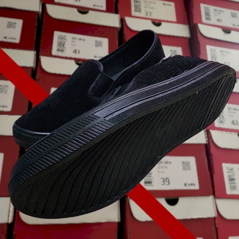 SIZE37-43 รองเท้าKITO งานกล่องผ้าใบสลิปออนไม่ต้องผูกเชือก รหัสBR28M