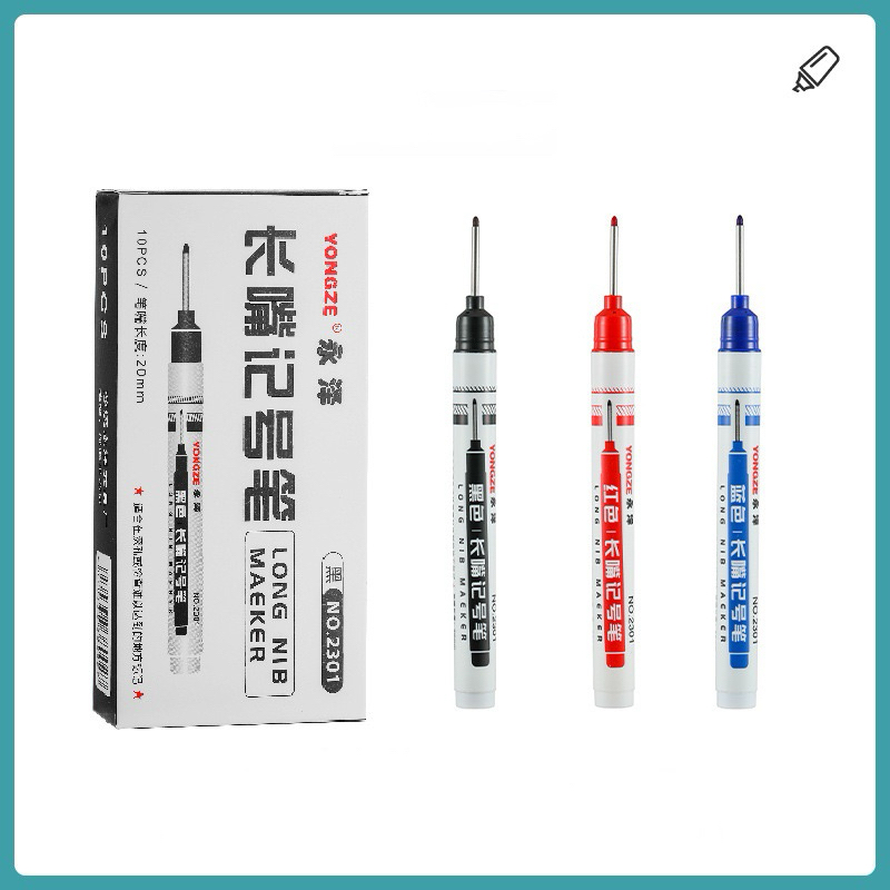 ปากกามาร์คเกอร์ ส่งจาก [กทม] พร้อมส่ง ปากกามาร์คเกอร์หัวยาว งานไม้ marking pen