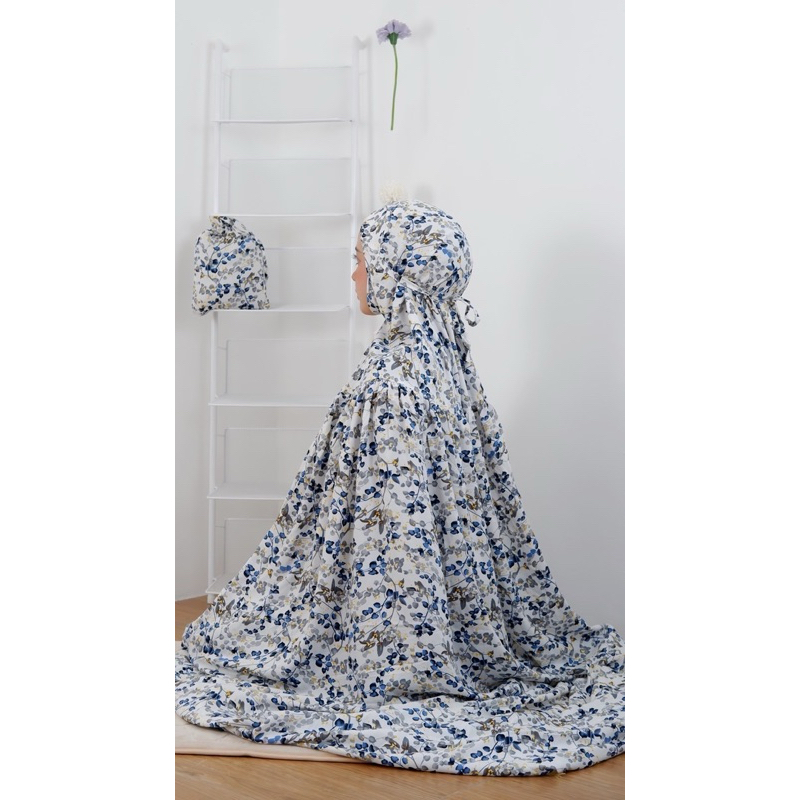 ผ้าละหมาดสวมยาวลายดอกมินิมอล