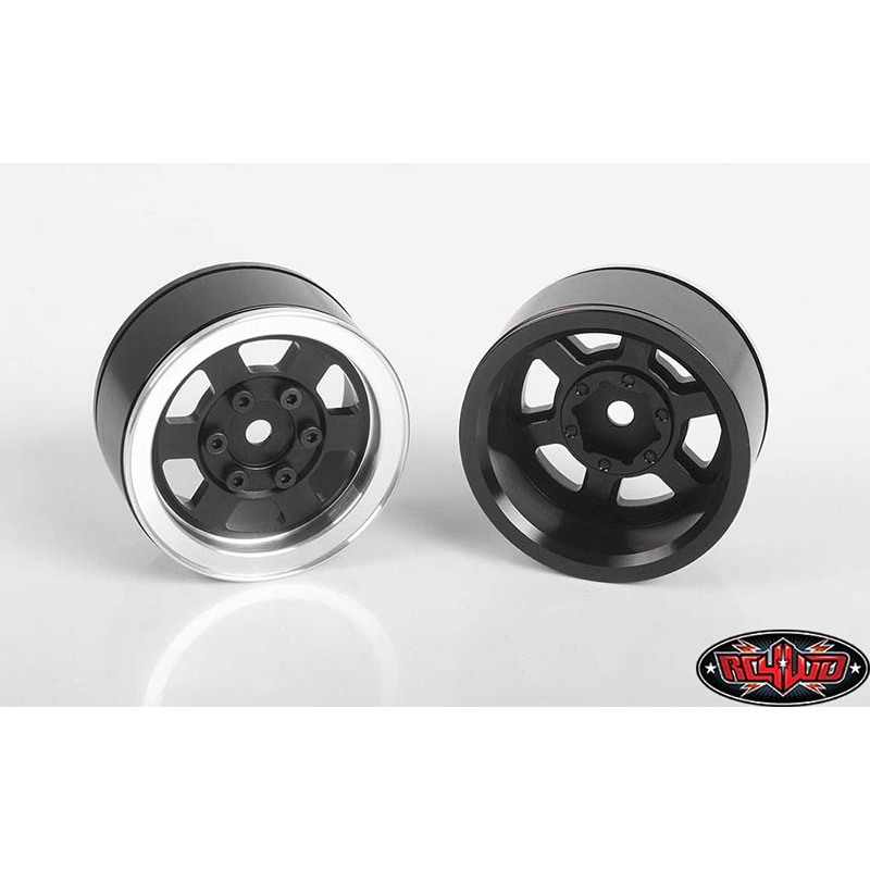 RC4WD cchand Six-Spoke 1.55" Single Internal Beadlock Wheel (Black) VVV-C0807