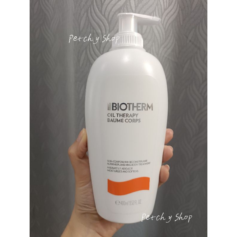 Biotherm Oil Therapy Body Milk Lotion 400ml.ผลิตภัณฑ์บำรุงผิวกาย