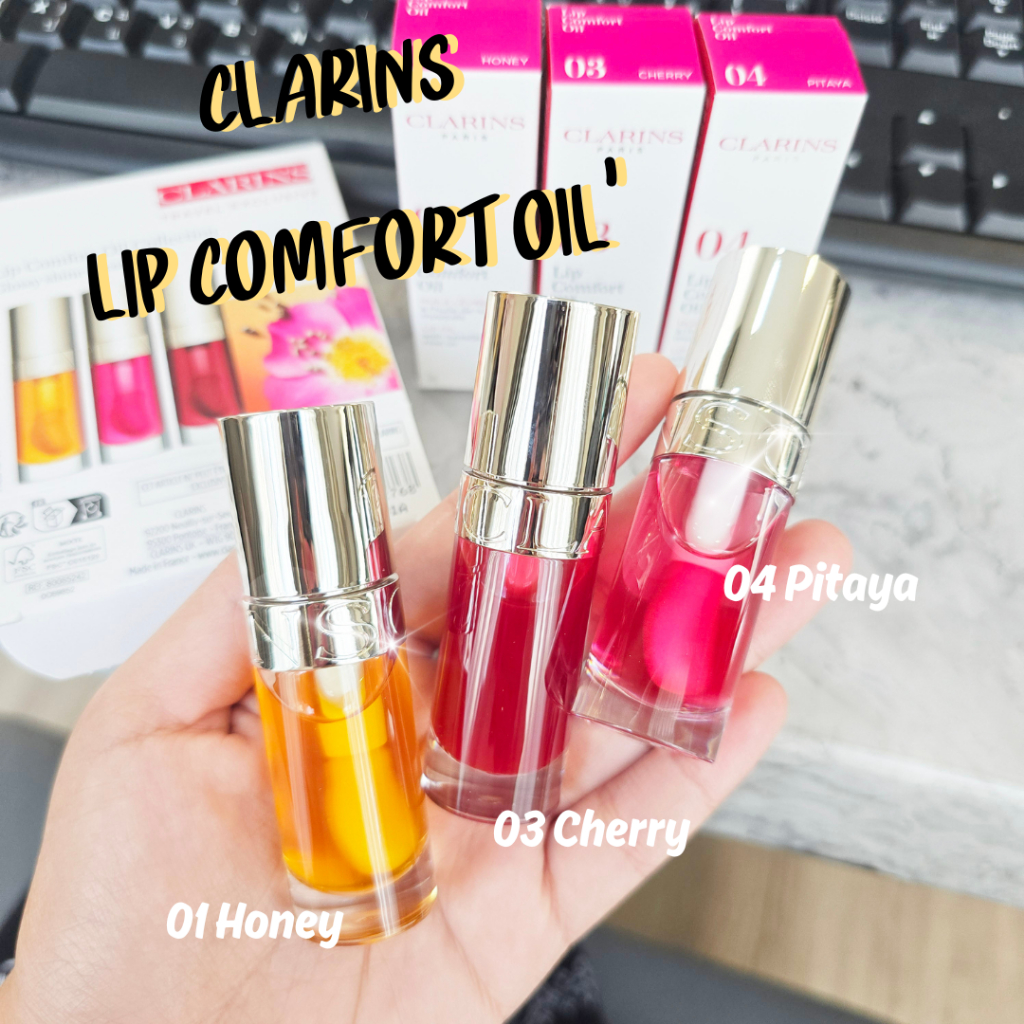 เหลือ 736฿ โค้ด [เก็บโค้ดหน้าร้าน]🔥ป้ายไทย🔥CLARINS Lip Comfort Oil