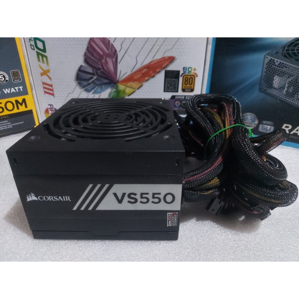 PSU ประกัน 3เดือน Corsair VS550 550w 80+White มือ2 ดำ / power supply / พาวเวอร์ซัพพลาย
