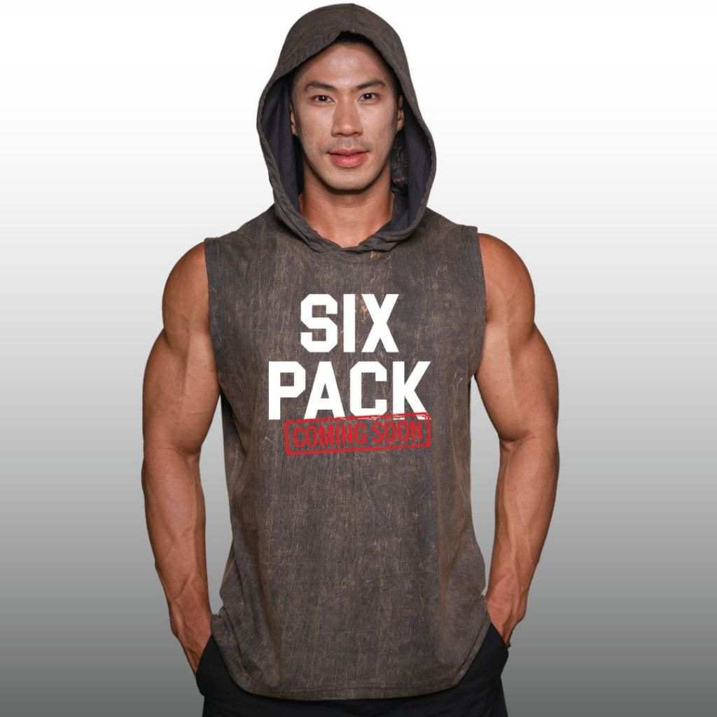 SIX PACK COMING SOON เสื้อฮู้ดผ้าฝ้าย มีสีให้เลือก Cotton Hoodies